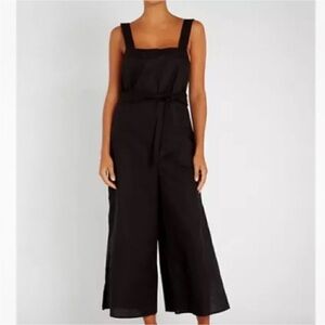 Seafolly Black Wide-Leg Square Neck Jumpsuit
